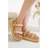 imageProject Cloud Platform Sandals Women Footwear  Memory Foam ampamp Comfortable Adjustable Strap Ladies Wedges  Non Slip Fashion Beach Sandals for Women 2025 GinevraRaffia