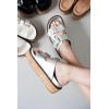 imageProject Cloud Wedge Sandals for Women Leather Summer Sandals wMemory Foam Insole Wedges for women  Platform Sandals wStraps Women Footwear  Lightweight Womens Sandals BrisbaneSilver