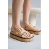 imageProject Cloud Wedge Sandals for Women Leather Summer Sandals wMemory Foam Insole Wedges for women  Platform Sandals wStraps Women Footwear  Lightweight Womens Sandals BrisbaneNude