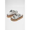 imageProject Cloud Wedge Sandals for Women Leather Summer Sandals wMemory Foam Insole Wedges for women  Platform Sandals wStraps Women Footwear  Lightweight Womens Sandals BrisbaneSilver