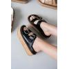 imageProject Cloud Wedge Sandals for Women Leather Summer Sandals wMemory Foam Insole Wedges for women  Platform Sandals wStraps Women Footwear  Lightweight Womens Sandals BrisbaneBlack
