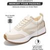 imageProject Cloud Womens Sneakers  Memory Foam Insole and Lightweight Spring Shoes  NonSlip Lace Up Trendy Shoes  Fashion Sneakers for Women 2025Beige  Balinda