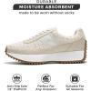 imageProject Cloud Womens Sneakers  Memory Foam Insole and Lightweight Spring Shoes  NonSlip Lace Up Trendy Shoes  Fashion Sneakers for Women 2025Beige