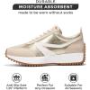 imageProject Cloud Womens Sneakers  Memory Foam Insole and Lightweight Spring Shoes  NonSlip Lace Up Trendy Shoes  Fashion Sneakers for Women 2025Gold