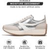 imageProject Cloud Womens Sneakers  Memory Foam Insole and Lightweight Spring Shoes  NonSlip Lace Up Trendy Shoes  Fashion Sneakers for Women 2025Silver
