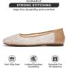 imageProject Cloud mesh flats for women  memory foam ballet flats shoes for women Non slip ballerina womens flats comfortable shoes  trendy summer shoes Slipon flat shoes for women Ruthie Nude 75
