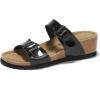 imageProject Cloud Genuine Leather Womens Sandals Wedge  Wedge Sandals ampamp Slippers  Memory Foam Women Footwear Beach Essentials NonSlip Sandals for Women 2025Blackpatentbeau