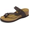 imageProject Cloud Genuine Leather Womens Sandals Wedge  Wedge Sandals ampamp Slippers  Memory Foam Women Footwear Beach Essentials NonSlip Sandals for Women 2025Chocolatebailey
