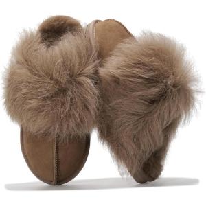 imageProject Cloud 100 Australian Sheepskin Scuff Slippers for Women  Genuine Shearling Memory Foam Slides for Women mules for women  NonSlip Womens Slippers RyannTaupe