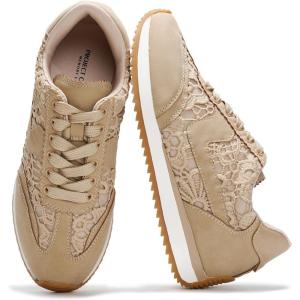 imageProject Cloud Fashion Sneakers for Women  Lace up Memory Foam Insole and NonSlip Womens Shoes Dressy Casual Spring Shoes MadisonRaffia