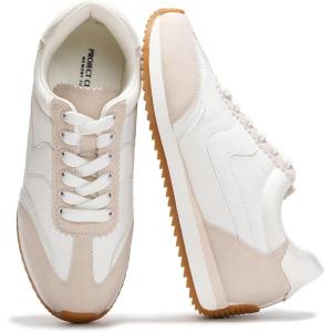 imageProject Cloud Fashion Sneakers for Women  Lace up Memory Foam Insole and NonSlip Womens Shoes Dressy Casual Spring Shoes MadisonWhite