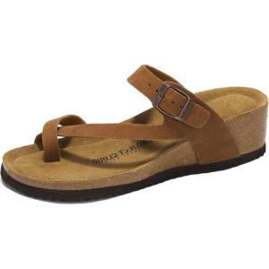 imageProject Cloud Genuine Leather Womens Sandals Wedge  Wedge Sandals ampamp Slippers  Memory Foam Women Footwear Beach Essentials NonSlip Sandals for Women 2025Chestnutbailey