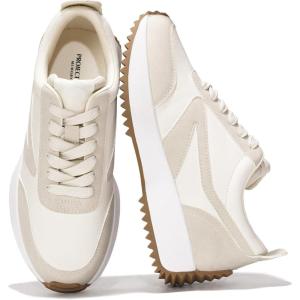 imageProject Cloud Womens Sneakers  Memory Foam Insole and Lightweight Spring Shoes  NonSlip Lace Up Trendy Shoes  Fashion Sneakers for Women 2025Beige  Balinda