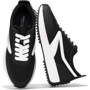 imageProject Cloud Womens Sneakers  Memory Foam Insole and Lightweight Spring Shoes  NonSlip Lace Up Trendy Shoes  Fashion Sneakers for Women 2025Black  Balinda