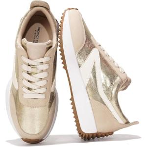 imageProject Cloud Womens Sneakers  Memory Foam Insole and Lightweight Spring Shoes  NonSlip Lace Up Trendy Shoes  Fashion Sneakers for Women 2025Gold