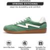imageIrita Project Cloud Sneakers  Laceup Trendy Sneakers Memory Foam Fashion Shoes  NonSlip Womens FootwearGreen Multi