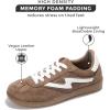 imageIrita Project Cloud Sneakers  Laceup Trendy Sneakers Memory Foam Fashion Shoes  NonSlip Womens FootwearMocha