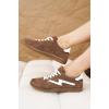 imageIrita Project Cloud Sneakers  Laceup Trendy Sneakers Memory Foam Fashion Shoes  NonSlip Womens FootwearMocha