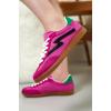 imageIrita Project Cloud Sneakers  Laceup Trendy Sneakers Memory Foam Fashion Shoes  NonSlip Womens FootwearPink Multi