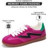 imageIrita Project Cloud Sneakers  Laceup Trendy Sneakers Memory Foam Fashion Shoes  NonSlip Womens FootwearPink Multi