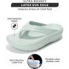imageProject Cloud Flip Flops for Women Footwear  Lightweight Platform Sandals Women Beach Vacation Essentials with Bouncy Rubber Latex Insole Non Slip Durable and Soft Slippers AbraOlive