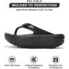 imageProject Cloud Flip Flops for Women Footwear  Memory Foam and Lightweight Platform Sandals Women Beach Vacation Essentials  Non Slip Durable and Soft Slippers AbraBlack