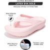 imageProject Cloud Flip Flops for Women Footwear  Memory Foam and Lightweight Platform Sandals Women Beach Vacation Essentials  Non Slip Durable and Soft Slippers AbraPink