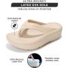 imageProject Cloud Flip Flops for Women Footwear  Memory Foam and Lightweight Platform Sandals Women Beach Vacation Essentials  Non Slip Durable and Soft Slippers AbraBeige