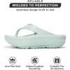 imageProject Cloud Flip Flops for Women Footwear  Memory Foam and Lightweight Platform Sandals Women Beach Vacation Essentials  Non Slip Durable and Soft Slippers AbraOlive
