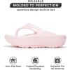 imageProject Cloud Flip Flops for Women Footwear  Memory Foam and Lightweight Platform Sandals Women Beach Vacation Essentials  Non Slip Durable and Soft Slippers AbraPink