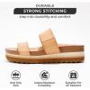 imageProject Cloud Womens Sandals  Lightweight WaterResistant ampamp NonSlip Wedge Sandal for Women  Memory Foam Insole Comfortable Beach Wedges  Perfect Summer Sandals for Women 2025 RiptideNatural