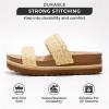 imageProject Cloud Womens Sandals  Lightweight WaterResistant ampamp NonSlip Wedge Sandal for Women  Memory Foam Insole Comfortable Beach Wedges  Perfect Summer Sandals for Women 2025 RiptideRaffia