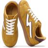 imageIrita Project Cloud Sneakers  Laceup Trendy Sneakers Memory Foam Fashion Shoes  NonSlip Womens FootwearMustard