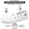 imageProject Cloud Sneakers for Women  Memory Foam Spring Shoes for Women Footwear  SlipOn Boat Shoes  Non Slip Fashion Sneakers  Lightweight Loafers SeasaltWhite