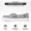 imageProject Cloud Sneakers for Women  Memory Foam Spring Shoes for Women Footwear  SlipOn Boat Shoes  Non Slip Fashion Sneakers  Lightweight Loafers SeasaltGrey