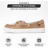 imageProject Cloud Sneakers for Women  Memory Foam Spring Shoes for Women Footwear  SlipOn Boat Shoes  Non Slip Fashion Sneakers  Lightweight Loafers SeasaltTan