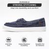 imageProject Cloud Sneakers for Women  Memory Foam Spring Shoes for Women Footwear  SlipOn Boat Shoes  Non Slip Fashion Sneakers  Lightweight Loafers SeasaltNavy