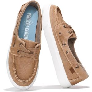 imageProject Cloud Sneakers for Women  Memory Foam Spring Shoes for Women Footwear  SlipOn Boat Shoes  Non Slip Fashion Sneakers  Lightweight Loafers SeasaltTan
