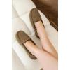 imageProject Cloud Genuine Suede Loafers for Women  Comfortable Outdoor Slippers for Women Footwear with Memory Foam  Womens Slippers  Stylish Womens Moccasin CathiChocolate