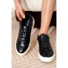imageProject Cloud Fashion Sneakers for Men 2025  Stylish Vegan Leather Mens Shoes with Memory Foam Insole ampamp NonSlip Design  Lightweight LacedUp Men Footwear for Comfort ampamp Style TiltonBlack