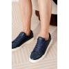 imageProject Cloud Fashion Sneakers for Men 2025  Stylish Vegan Leather Mens Shoes with Memory Foam Insole ampamp NonSlip Design  Lightweight LacedUp Men Footwear for Comfort ampamp Style TiltonNavy