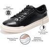 imageProject Cloud Fashion Sneakers for Men 2025  Stylish Vegan Leather Mens Shoes with Memory Foam Insole ampamp NonSlip Design  Lightweight LacedUp Men Footwear for Comfort ampamp Style TiltonBlack