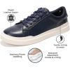 imageProject Cloud Fashion Sneakers for Men 2025  Stylish Vegan Leather Mens Shoes with Memory Foam Insole ampamp NonSlip Design  Lightweight LacedUp Men Footwear for Comfort ampamp Style TiltonNavy