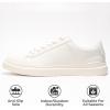 imageProject Cloud Fashion Sneakers for Men 2025  Stylish Vegan Leather Mens Shoes with Memory Foam Insole ampamp NonSlip Design  Lightweight LacedUp Men Footwear for Comfort ampamp Style TiltonWhite