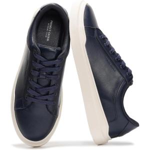 imageProject Cloud Fashion Sneakers for Men 2025  Stylish Vegan Leather Mens Shoes with Memory Foam Insole ampamp NonSlip Design  Lightweight LacedUp Men Footwear for Comfort ampamp Style TiltonNavy