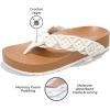 imageProject Cloud Womens Sandals  Comfortable Crochet Flip Flops for Women with Memory Foam Insole  Lightweight Fashion Sandals for Women 2025  Womens Flip Flops for Summer HammockOffwhite
