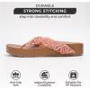 imageProject Cloud Womens Sandals  Comfortable Crochet Flip Flops for Women with Memory Foam Insole  Lightweight Fashion Sandals for Women 2025  Womens Flip Flops for Summer HammockMango