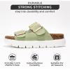 imageProject Cloud Genuine Leather Platform Sandals Women Footwear  Wedge Chunky Sandals Womens sandals with Memory Foam Insole and Cork Footbed GREECECHUNKYSage Suede