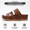 imageProject Cloud Platform Sandals Women Footwear  Memory Foam Insole and Lightweight Beach Wedges  Non Slip and Comfortable Strappy Wedge Sandals for Women 2025 ProudClay
