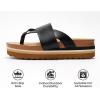 imageProject Cloud Fashion Womens Sandals  Memory Foam Insole and Comfortable Platform Sandals for Women 2025  Lightweight and Nonslip Perfect Beach Slides RaftBlack